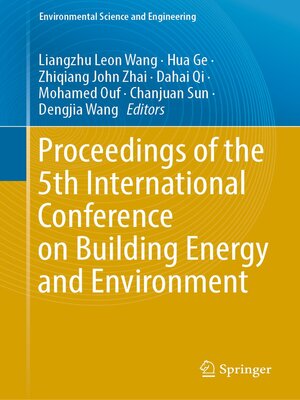 cover image of Proceedings of the 5th International Conference on Building Energy and Environment